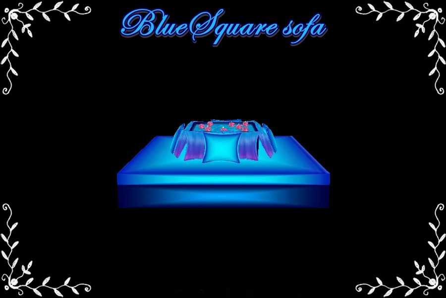 Blue Square Sofa