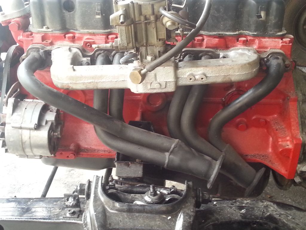 STRAIGHT SIX.....'banana branch' exhaust manifold. African Muscle
