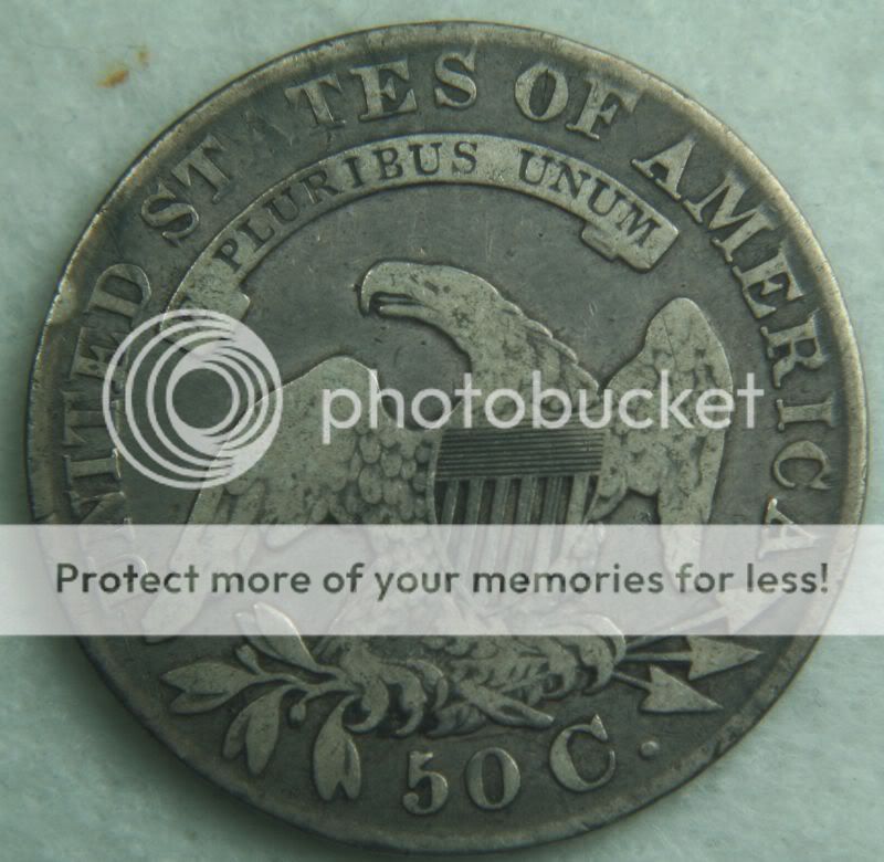 1829 Early Capped Bust Silver Half Dollar 