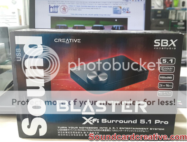 sound card creative blaster surround 5.1 pro khong remote