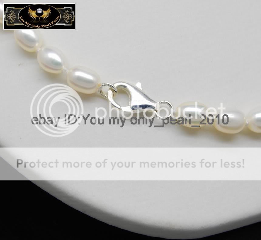 MPFine Pearl Necklace Earrings Bracelets Set 925Silver  